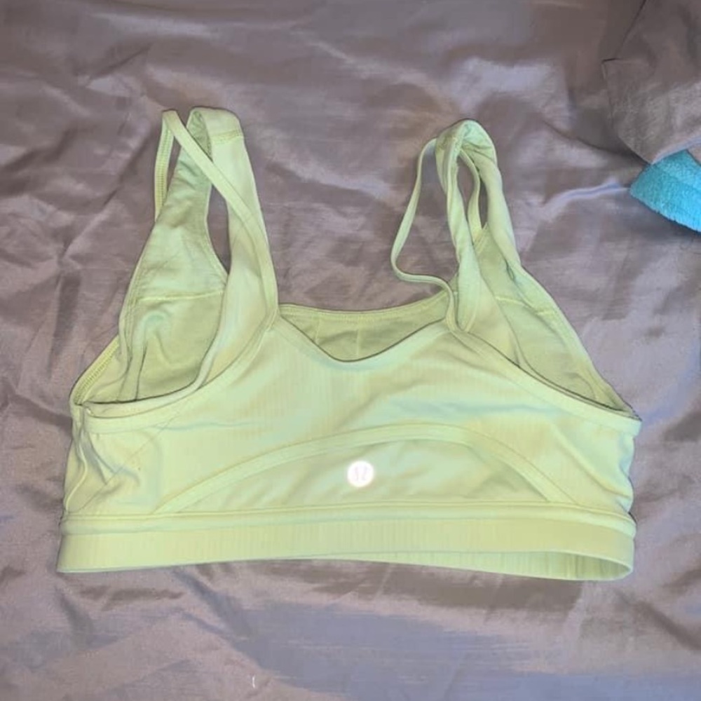 Neon lululemon bra